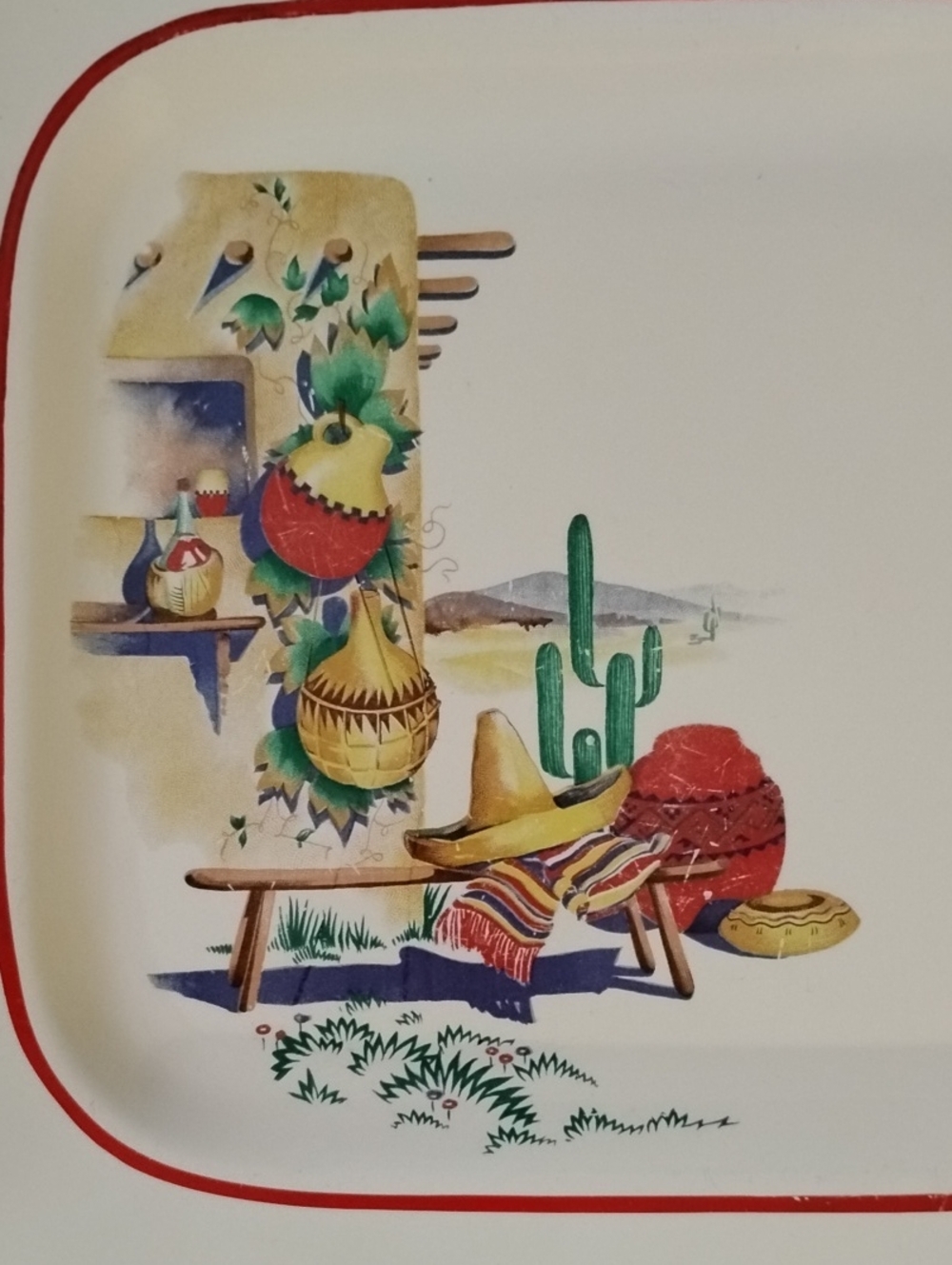 Vintage Homer Laughlin Hacienda Tray - Picture 2 of 8
